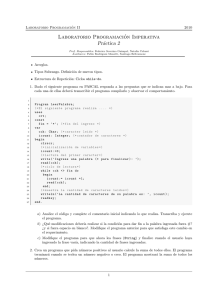 Laboratorio Programación Imperativa Práctica 2