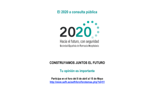 El 2020 a consulta pública