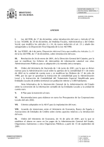 ANEXOS I. Ley 46/1998, de 17 de diciembre, sobre introducción del