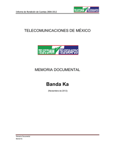 Banda Ka - Telecomunicaciones de México