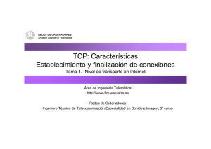 TCP - Área de Ingeniería Telemática