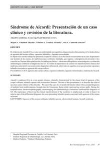 Síndrome de Aicardi: Presentación de un caso clínico y revisión de