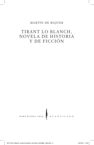 TIRANT LO BLANCH, NOVELA DE HISTORIA Y DE