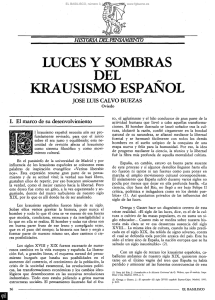LUCES Y SOMBRAS DEL KRAUSISMO ESPAÑOL