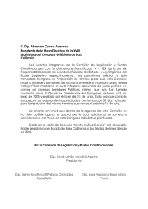 C. Dip. Abraham Correa Acevedo Presidente de la Mesa Directiva