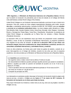 UWC Argentina y el Ministerio de Relaciones Exteriores de la