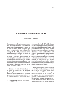 EL SACRIFICIO DE LUIS CARLOS GALÁN