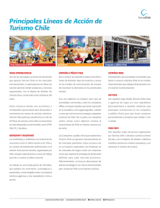 Descargar líneas de acción de Turismo Chile.