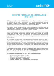 Programa de cooperación 2012-2016