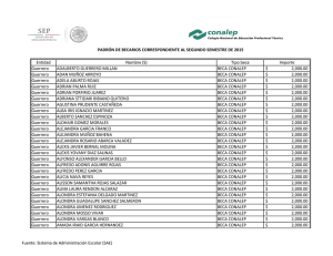 Entidad Nombre (S) Tipo beca Importe Guerrero ADALBERTO
