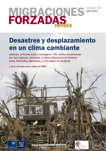 Desastres y desplazamiento en un clima cambiante