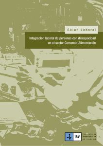 IntegraciÓn laboral de personas con discapacidad en el sector