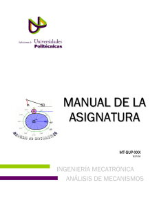 Análisis de mecanismos - Universidad Politécnica de Baja