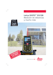 Leica DISTO™ D5/D8 Medición de distancias y mucho más
