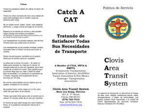 Catch A CAT Clovis Area Transit System