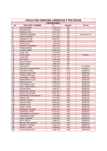 facultad ciencias juridicas y políticas