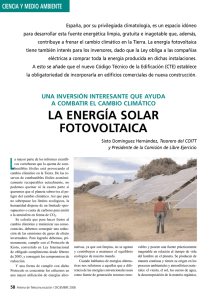 la energía solar fotovoltaica - Colegio Oficial de Ingenieros Técnicos