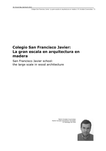 Colegio San Francisco Javier: La gran escala en arquitectura en
