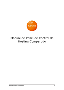 Manual de Panel de Control de Hosting Compartido
