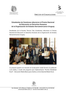Estudiantes de Canelones obtuvieron el Premio Nacional de