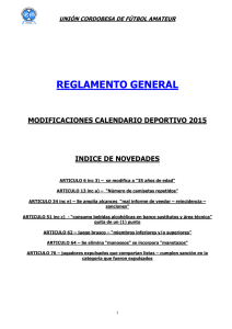 Reglamento MODIF. 2015