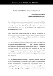 REGULARIZAR DESPUES DE LA AMNISTIA FISCAL Sonia Velasco