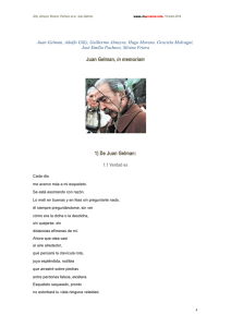 Juan Gelman, in memoriam - Revista de Análisis de Fondo- Raf