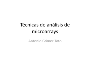 Técnicas de análisis de microarrays