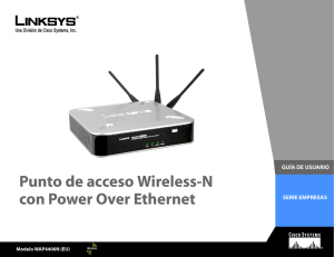 Punto de acceso Wireless-N con Power Over Ethernet
