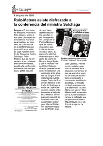 Ruiz-Mateos asiste disfrazado a la conferencia del ministro Solchaga