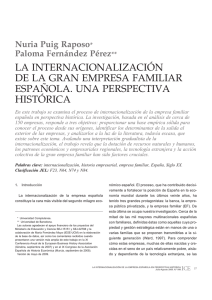 La internacionalización de la gran empresa familiar española. Una