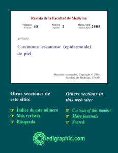Carcinoma escamoso (epidermoide) de piel