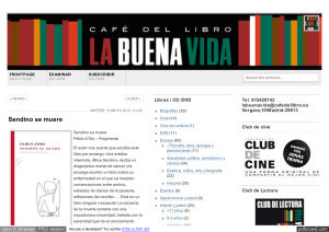 Sendino se muere « La Buena Vida – Café del Libro