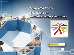 Seguridad Social Estrategia en Administración Electrónica