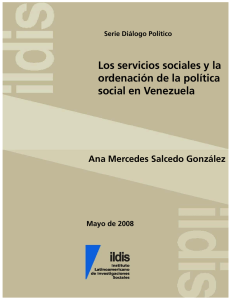 Los servicios sociales y la ordenacion de la politica social en