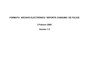 FORMATO ARCHIVO ELECTRÓNICO REPORTE CONSUMO DE