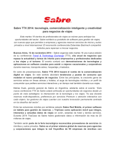 Sabre TTX 2014 - Sabre Travel Network
