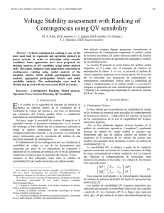 Voltage Stability assessment with Ranking of Contingencies using