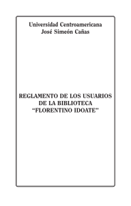 Reglamento de Biblioteca - Universidad Centroamericana José