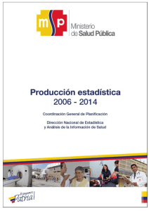 Producción Estadística MSP 2006-2013