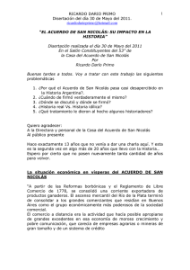 "El Acuerdo de San Nicolás y su impacto en la Historia" Formato PDF