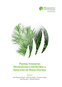Plantas Invasoras Resistencias a Herbicidas y Detección de Malas