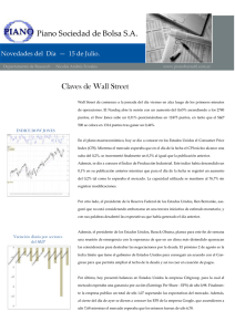 Piano Sociedad de Bolsa SA Claves de Wall Street