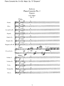 Piano Concerto No. 5 in Eb Major, Op. 73 "Emperor" 1