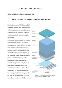 la cuestión del agua - Universidad Nacional de San Martín