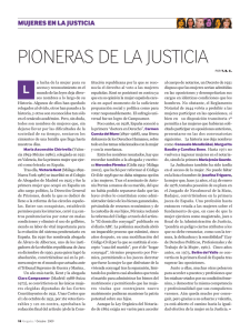 PIONERAS DE LA JUSTICIA