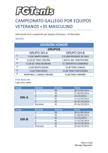 Información Campeonato Gallego Equipos Veteranos +35 Masculino