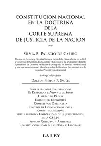 constitucion nacional en la doctrina corte suprema de justicia de la