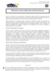 POLÍTICA DE COMUNICACIÓN EFICAZ