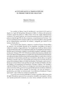 pdf Actitudes ante la traducción en el primer tercio del siglo XIX